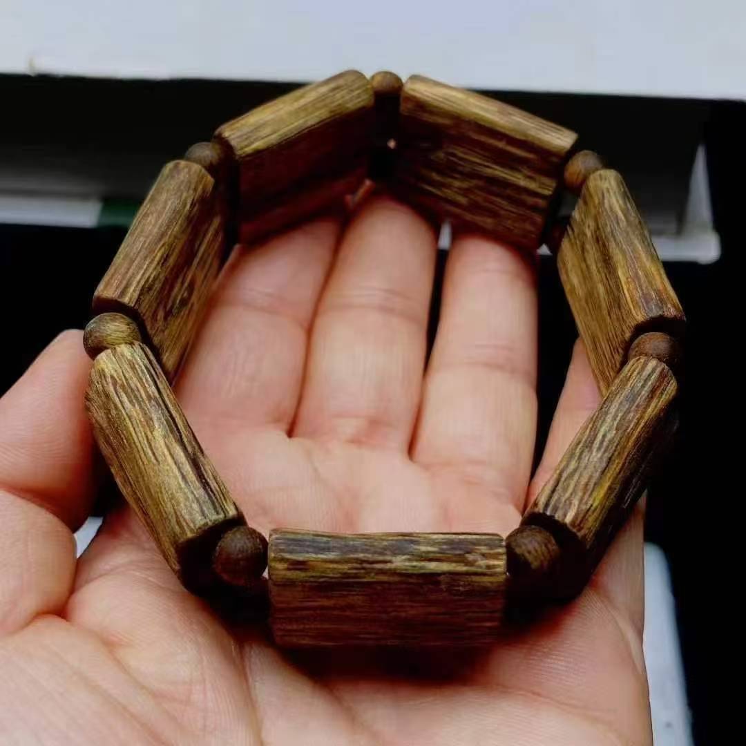 White Kynam Agarwood Double-row bracelet