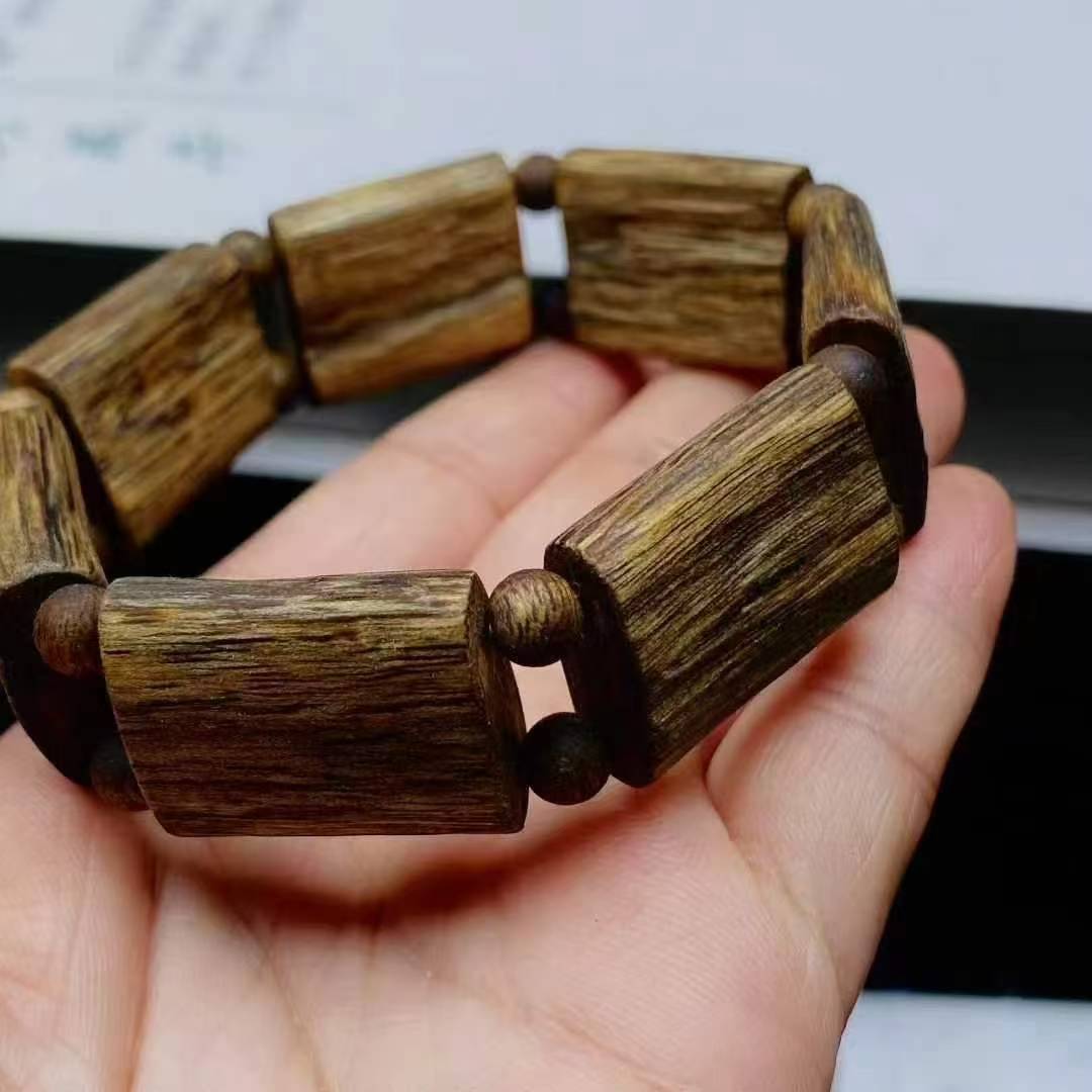 White Kynam Agarwood Double-row bracelet