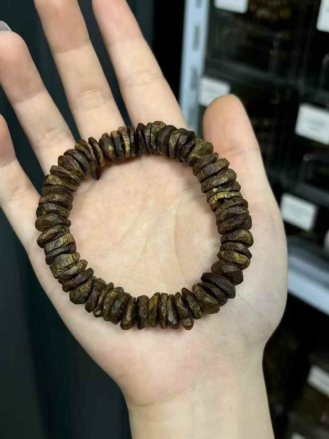 High-oil Kynam agarwood Kezi bracelet 14g+