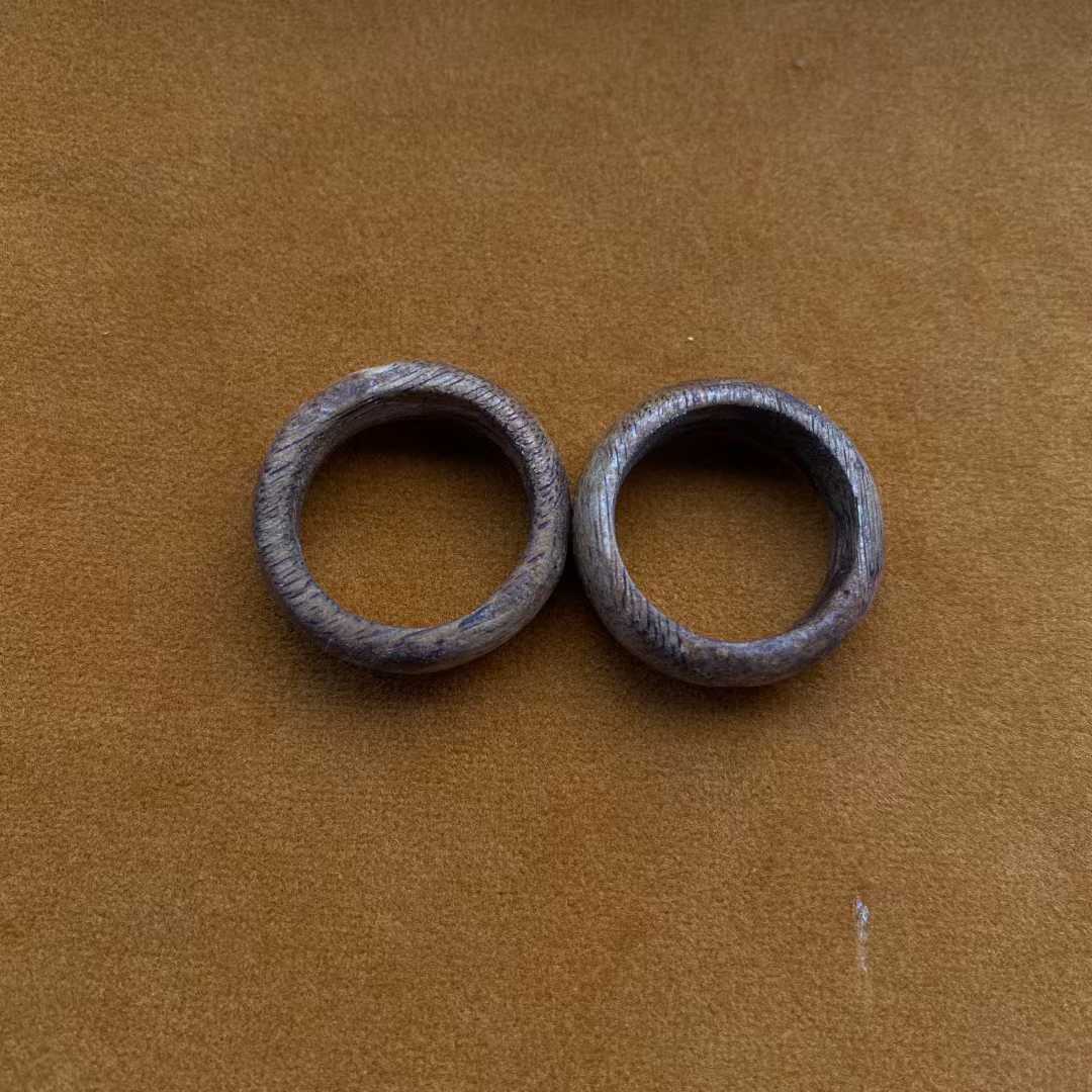 Natural agarwood ring