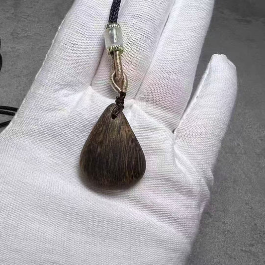Natural Kynam agarwood Water Drop shape Pendant