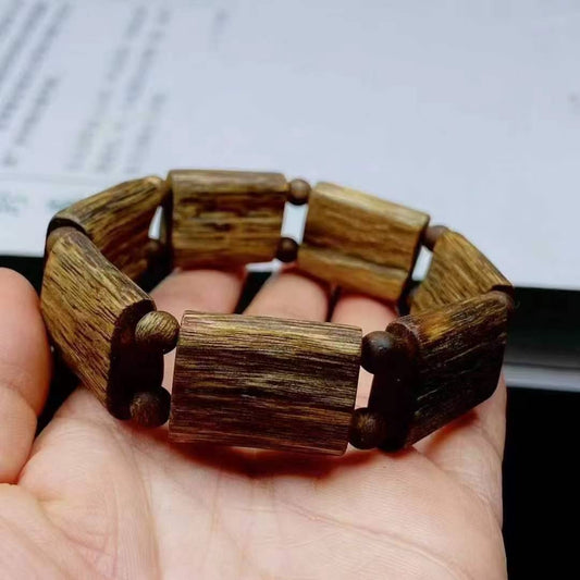 White Kynam Agarwood Double-row bracelet