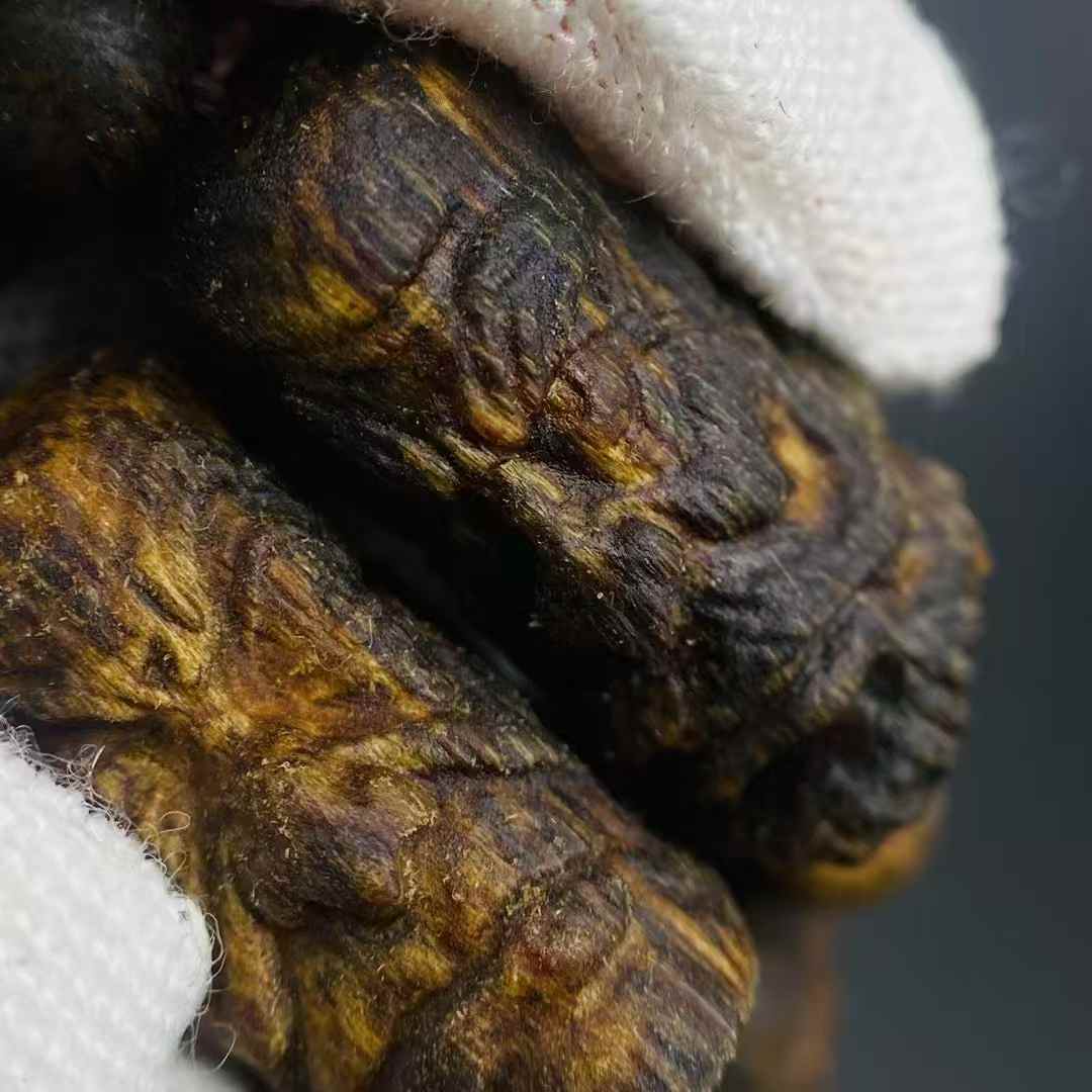 Kynam Agarwood Buddha head of Arhat, 9.9 points submerged, Hand-carved