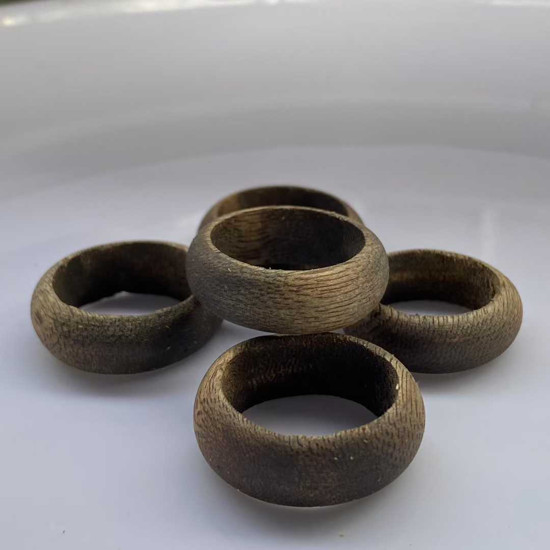Natural agarwood ring