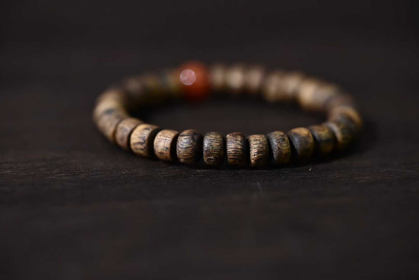 Kynam Agarwood Red Agate DIY design Bracelet 6g+