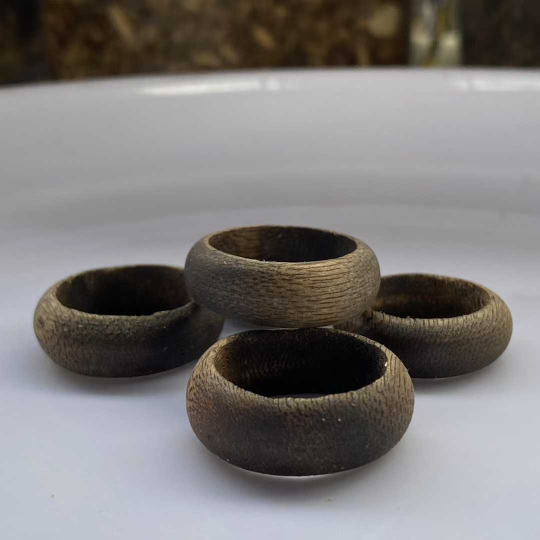 Natural agarwood ring