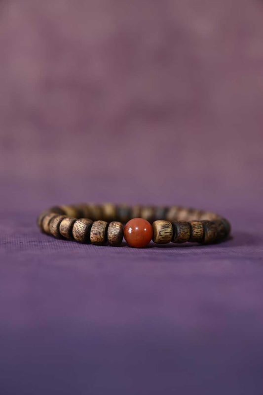Kynam Agarwood Red Agate DIY design Bracelet 6g+